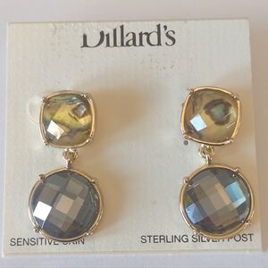 Dillard's Gold and Silver Tone Drop Earrings
